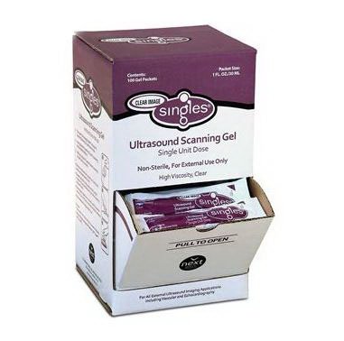 Clear Image Singles® Ultrasound Gel High Viscosity 28 Gram Packet NonSterile (883437_CS)