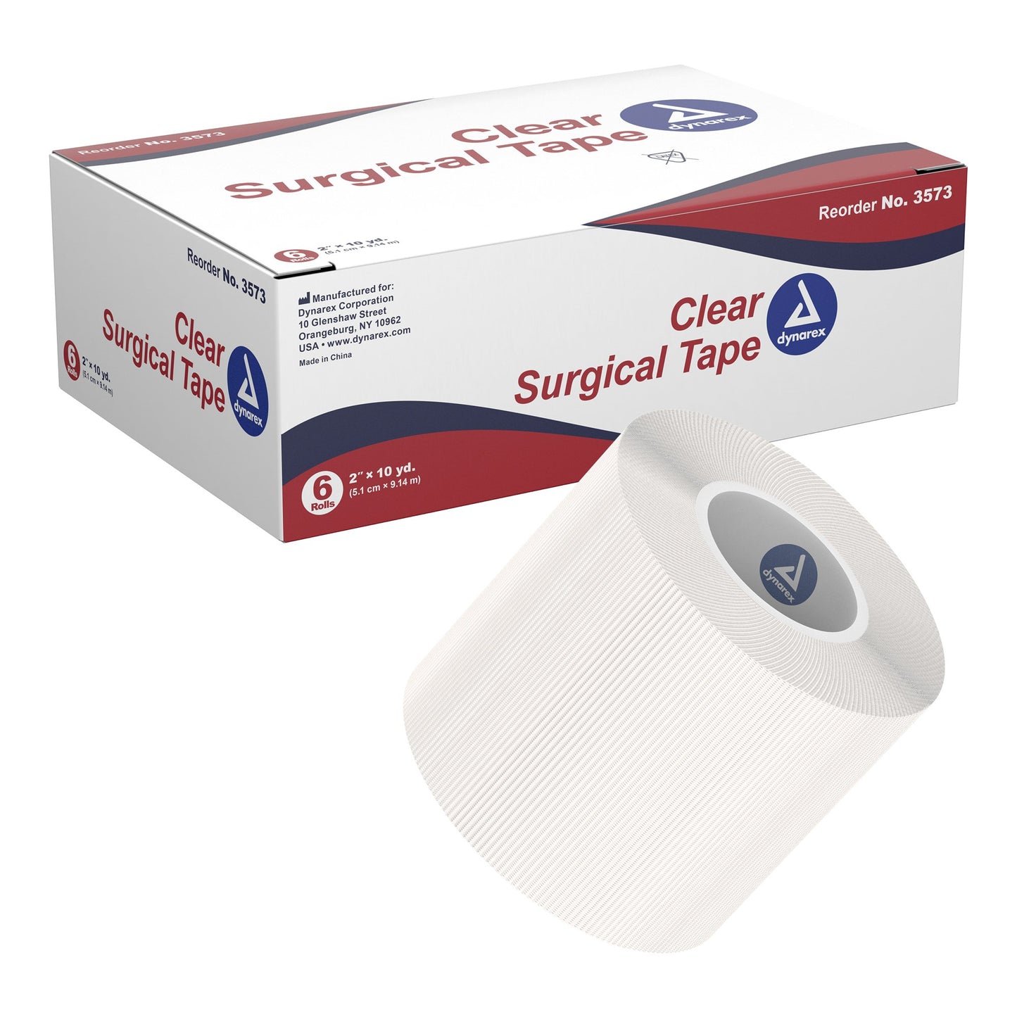 Dynarex® Medical Tape Transparent 2 Inch X 10 Yard Adhesive NonSterile (720401_EA)