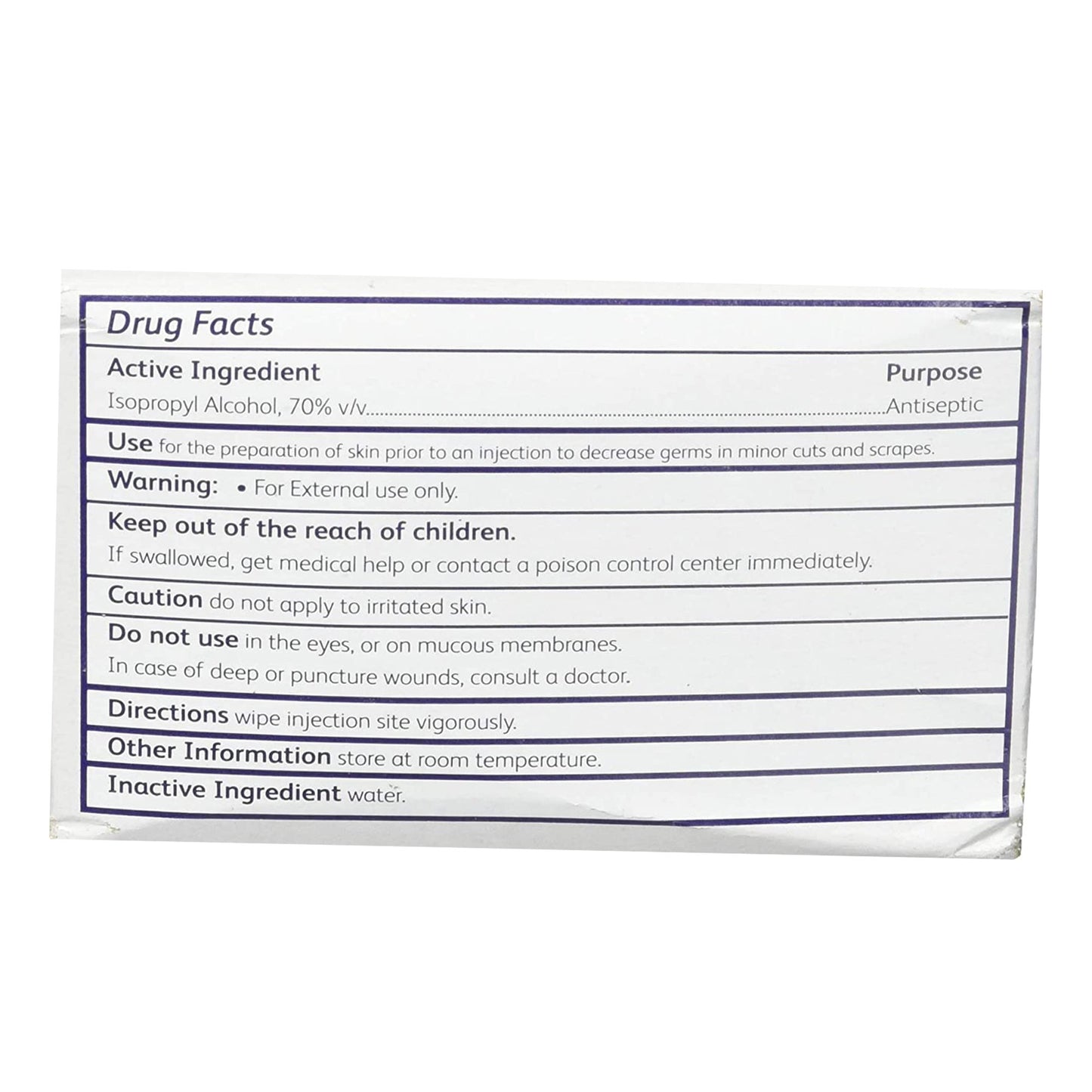 BD™ Alcohol Prep Pad 70% Strength Isopropyl Alcohol Individual Packet NonSterile (915121_EA)