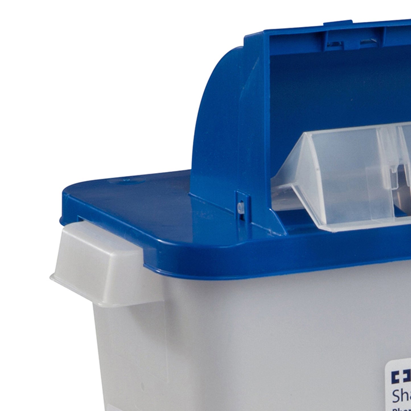 PharmaSafety™ Pharmaceutical Waste Container White Base 16-1/2 H X 13-3/4 W X 6 D Inch Horizontal Entry 3 Gallon (440485_EA)