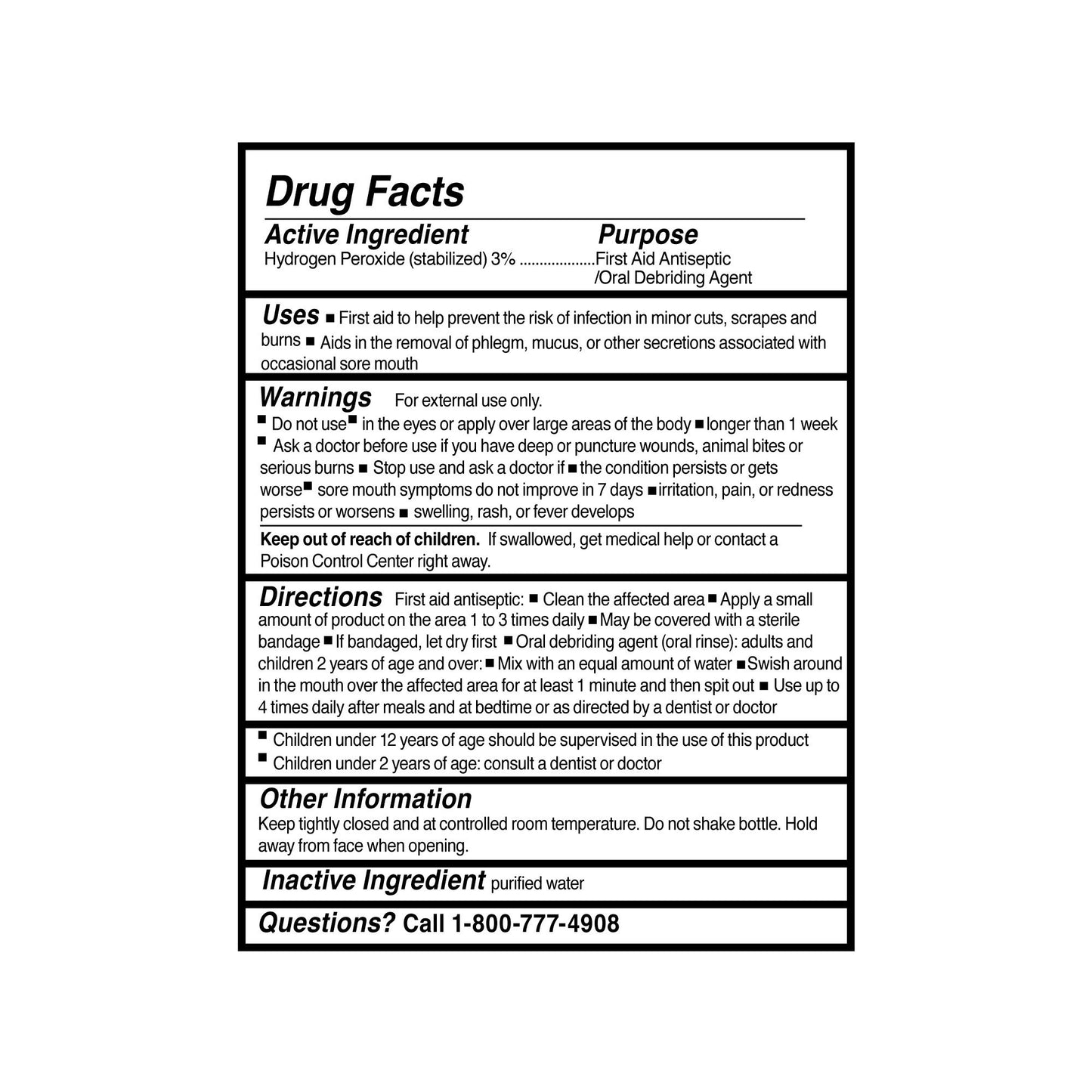 McKesson Brand Antiseptic Hydrogen Peroxide Topical Liquid 1 gal. Bottle (139307_CS)