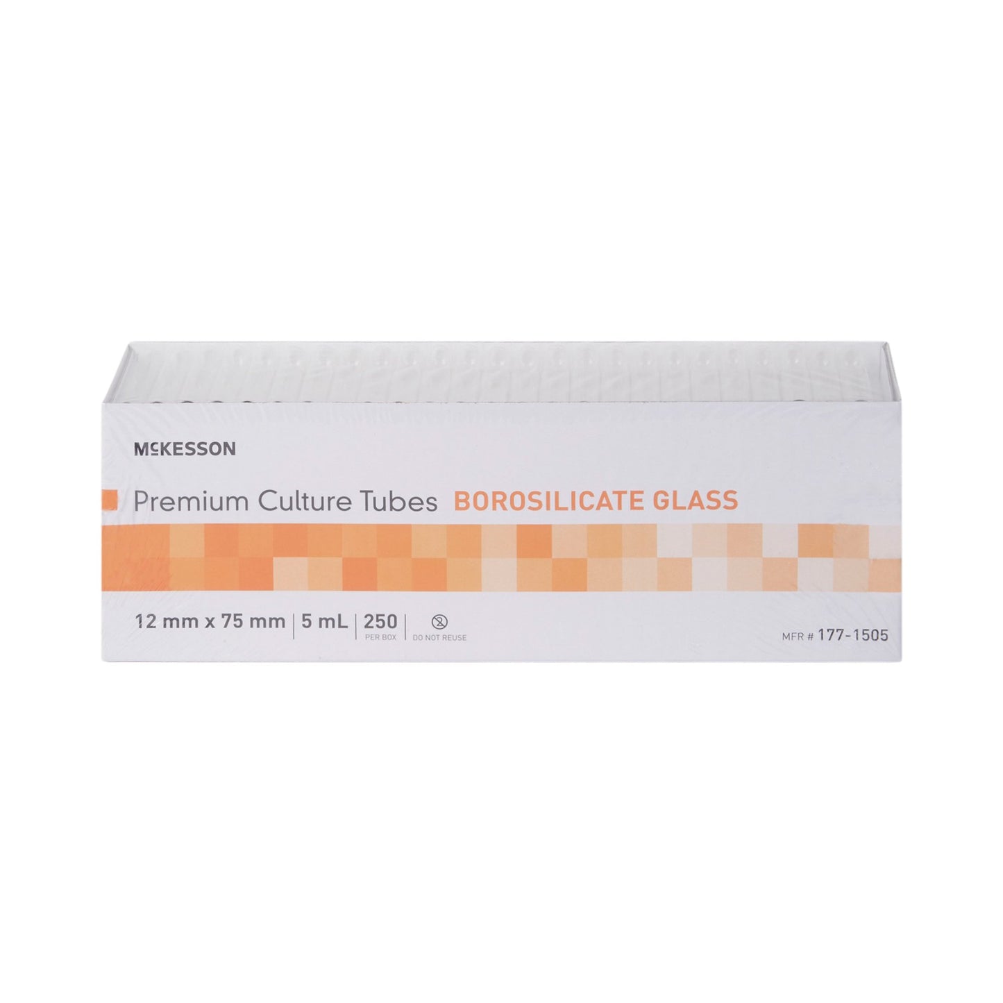 McKesson Test Tube Plain 5 mL Without Closure Glass Tube (1082085_BX)