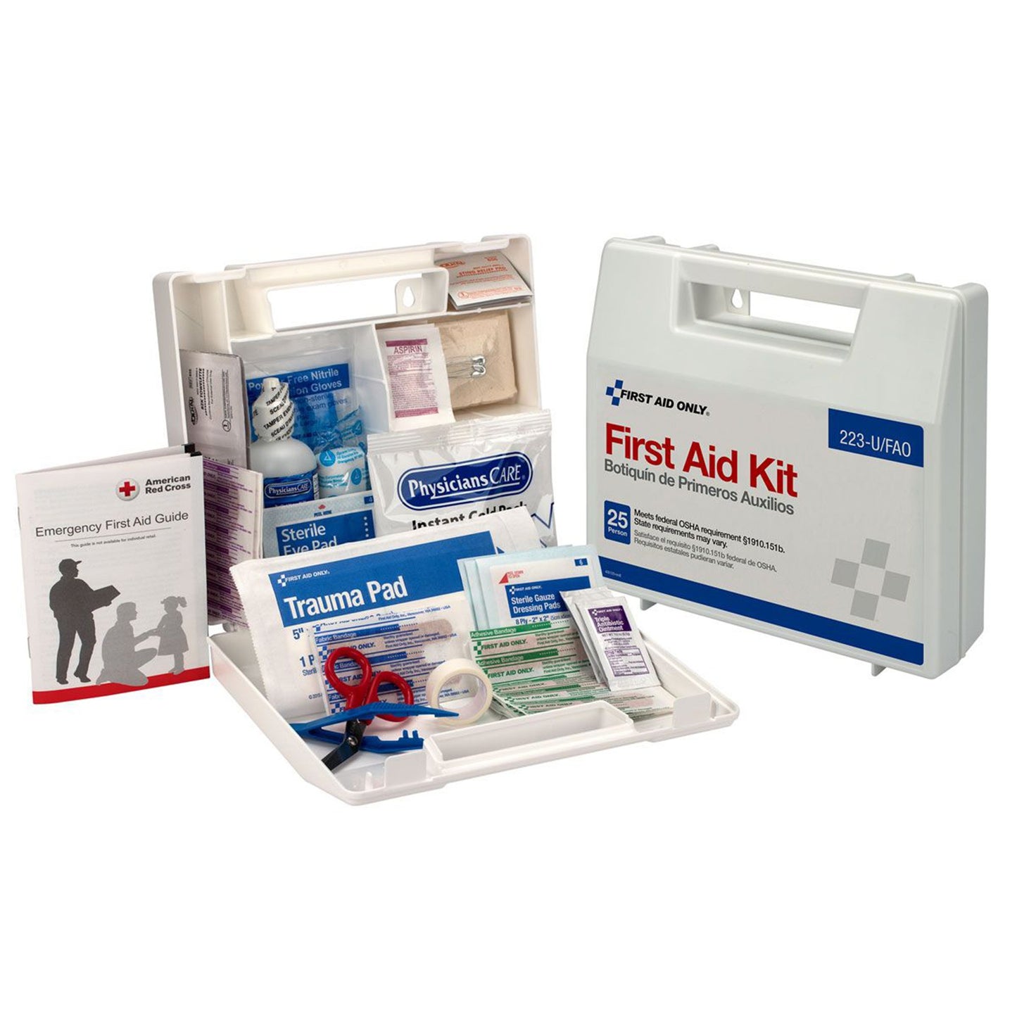 First Aid Only® First Aid Kit 25 Person Plastic Case (569353_CS)