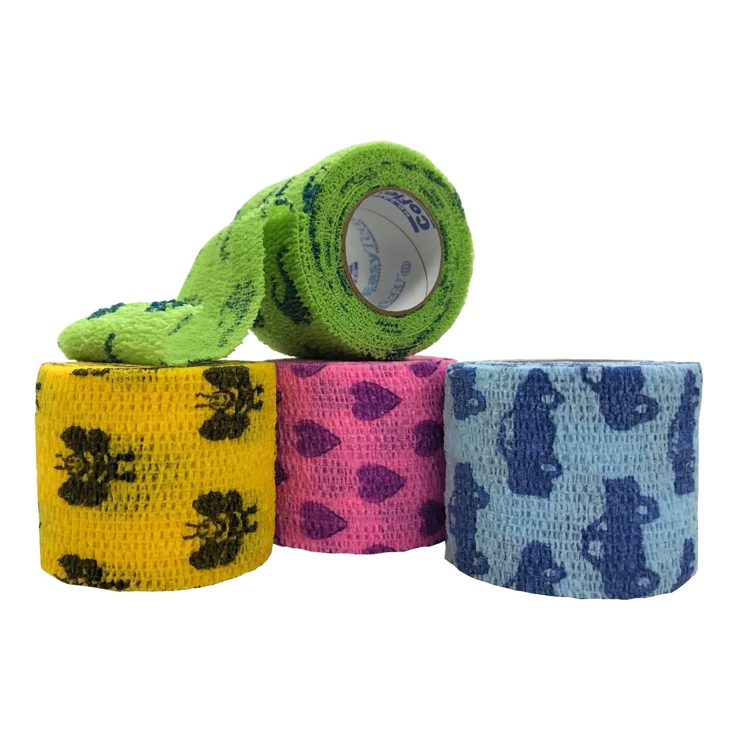 CoFlex® Cohesive Bandage 2 Inch X 5 Yard Self-Adherent Closure Kid Design (Assorted Print) NonSterile 14 lbs. Tensile Strength (810928_BX)