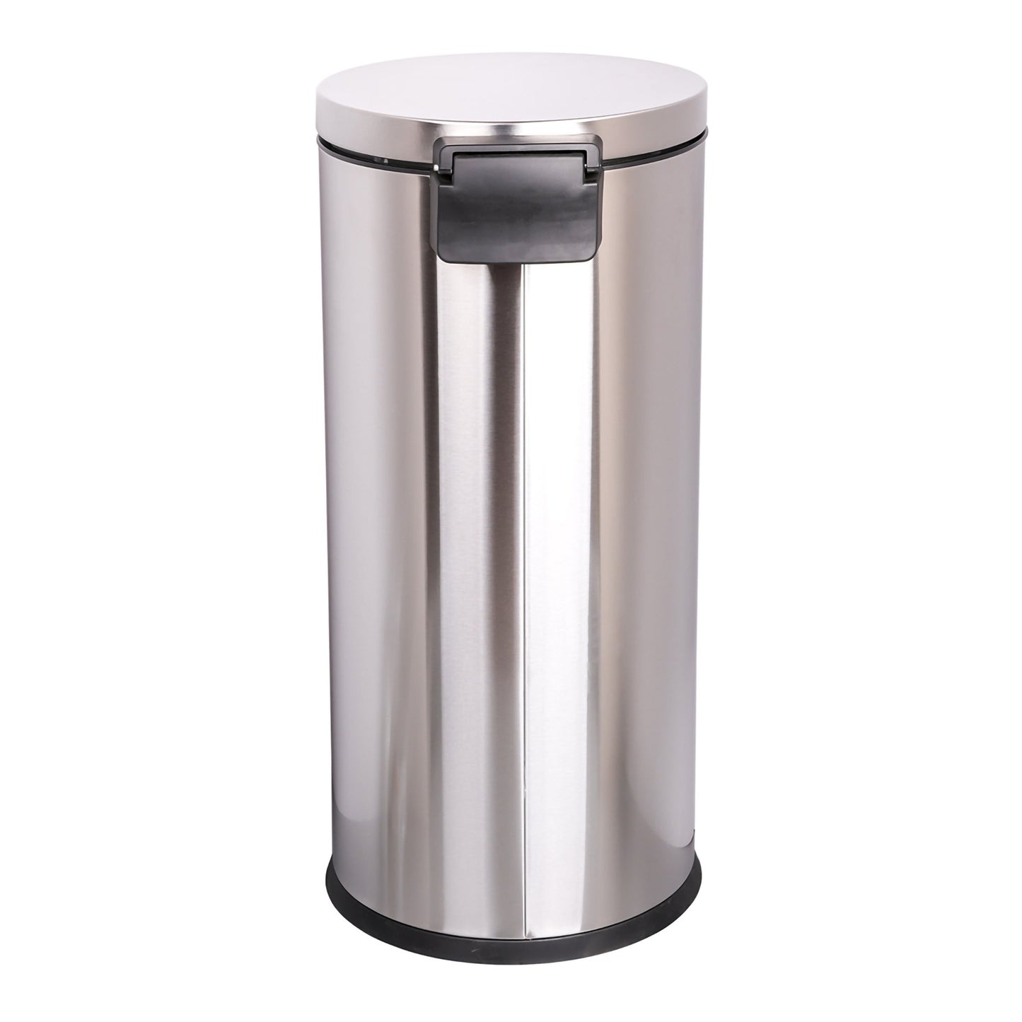 McKesson Trash Can 32 Quart / 8 gal. Silver Metal Round (1223690_CS)