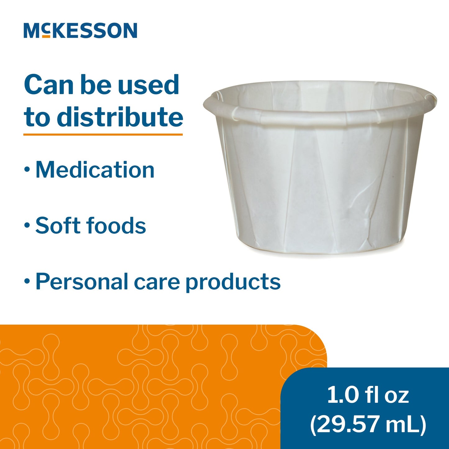 McKesson Souffle Cup 1 oz. White Paper Disposable (1251880_SL)