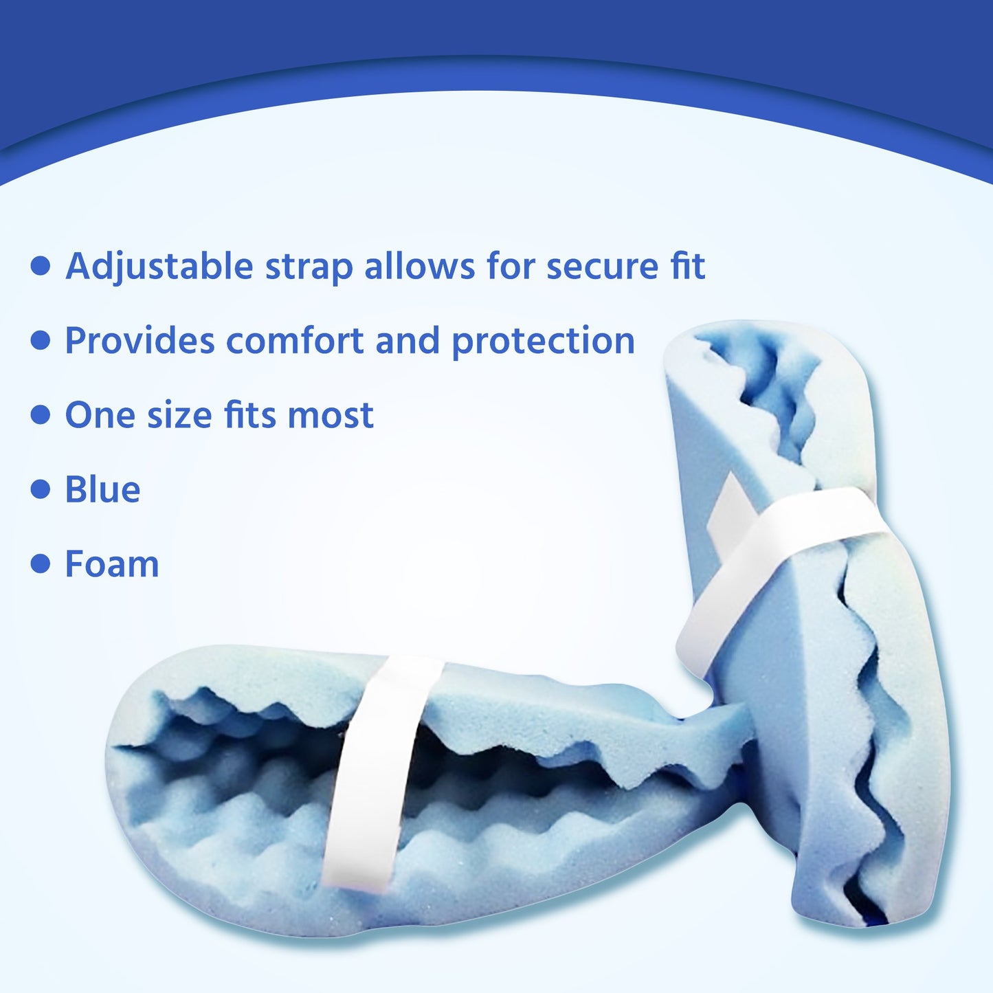 Span America Heel Protector One Size Fits Most Blue (852633_CS)