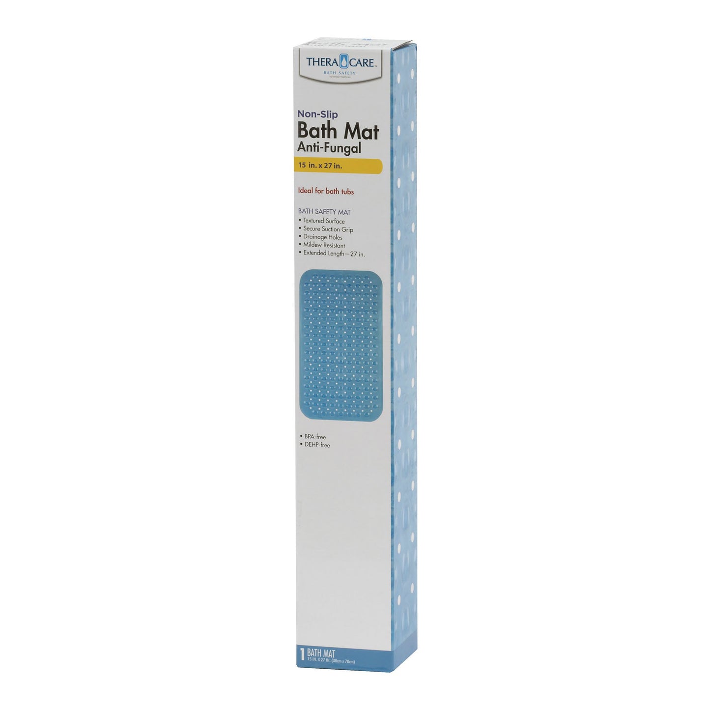 Theracare™ Non-Slip Bath Mat Vinyl 15 X 27 Inch (1257842_EA)