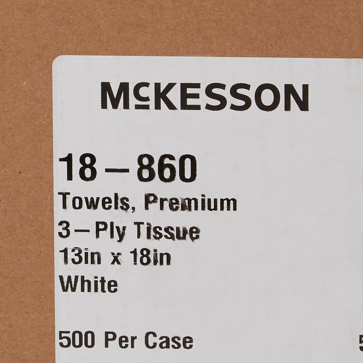 McKesson Procedure Towel 13 W X 18 L Inch White NonSterile (152050_CS)