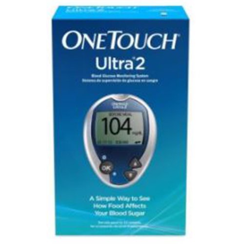OneTouch Ultra® 2 Blood Glucose Meter 5 Second Results Stores up to 500 Results No Coding Required (1189595_EA)