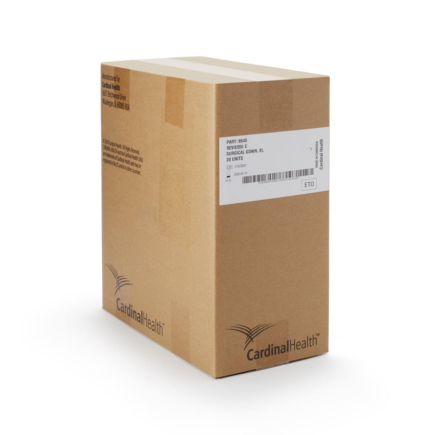 Astound® Non-Reinforced Surgical Gown with Towel X-Large Blue Sterile AAMI Level 3 Disposable (273638_EA)