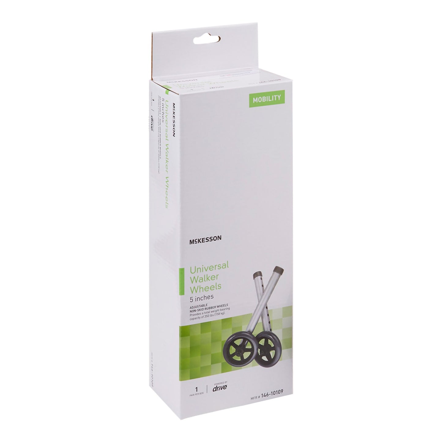 McKesson Walker Wheel For 1-inch Frame Diameter Walkers (1076177_PR)