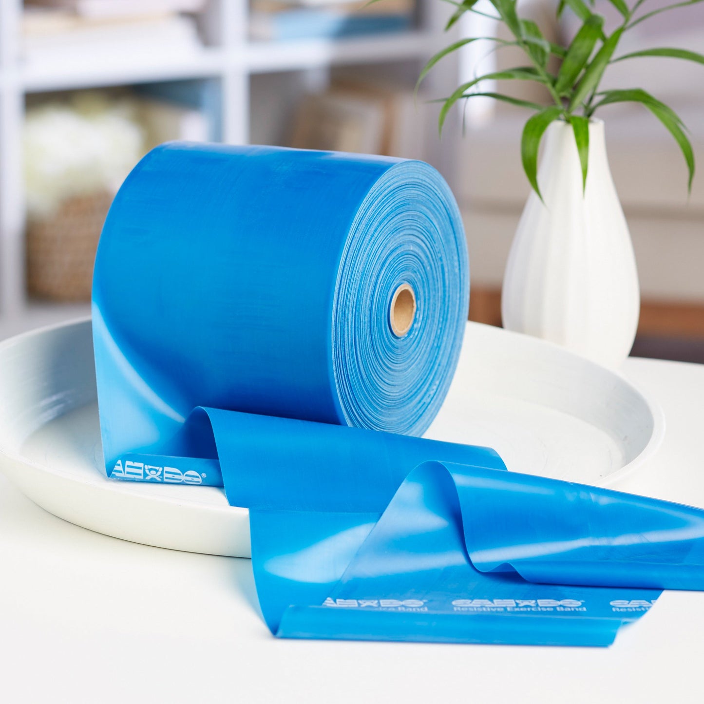 McKesson CanDo® Exercise Resistance Band Blue 5 Inch X 50 Yard Heavy Resistance (1073318_EA)