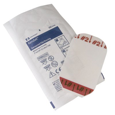 Kendall™ Transparent Film Dressing 4 X 4-3/4 Inch 2 Tab Delivery Rectangle Sterile (191828_EA)