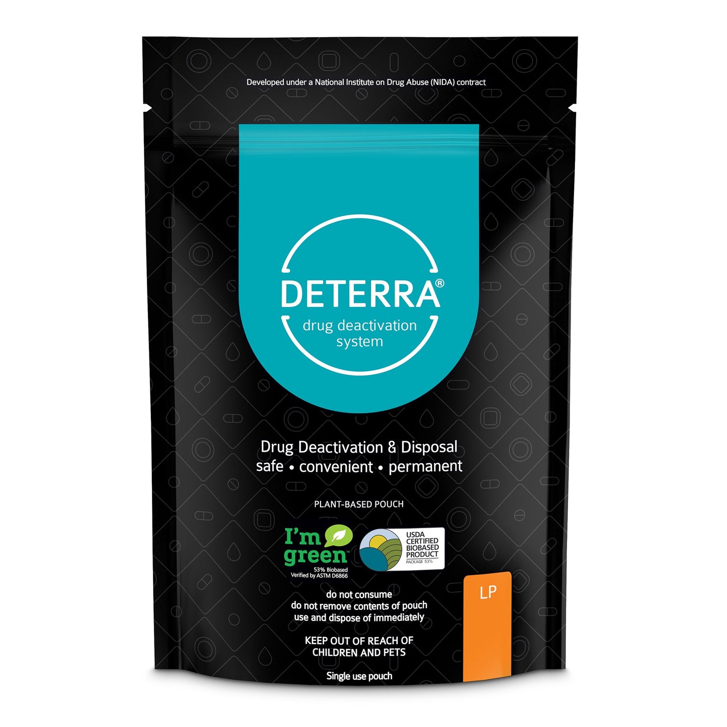Deterra® Drug Disposal Pouch Large, 90 Pill or 12 Patch or 12 oz. Liquid Capacity (1178046_EA)