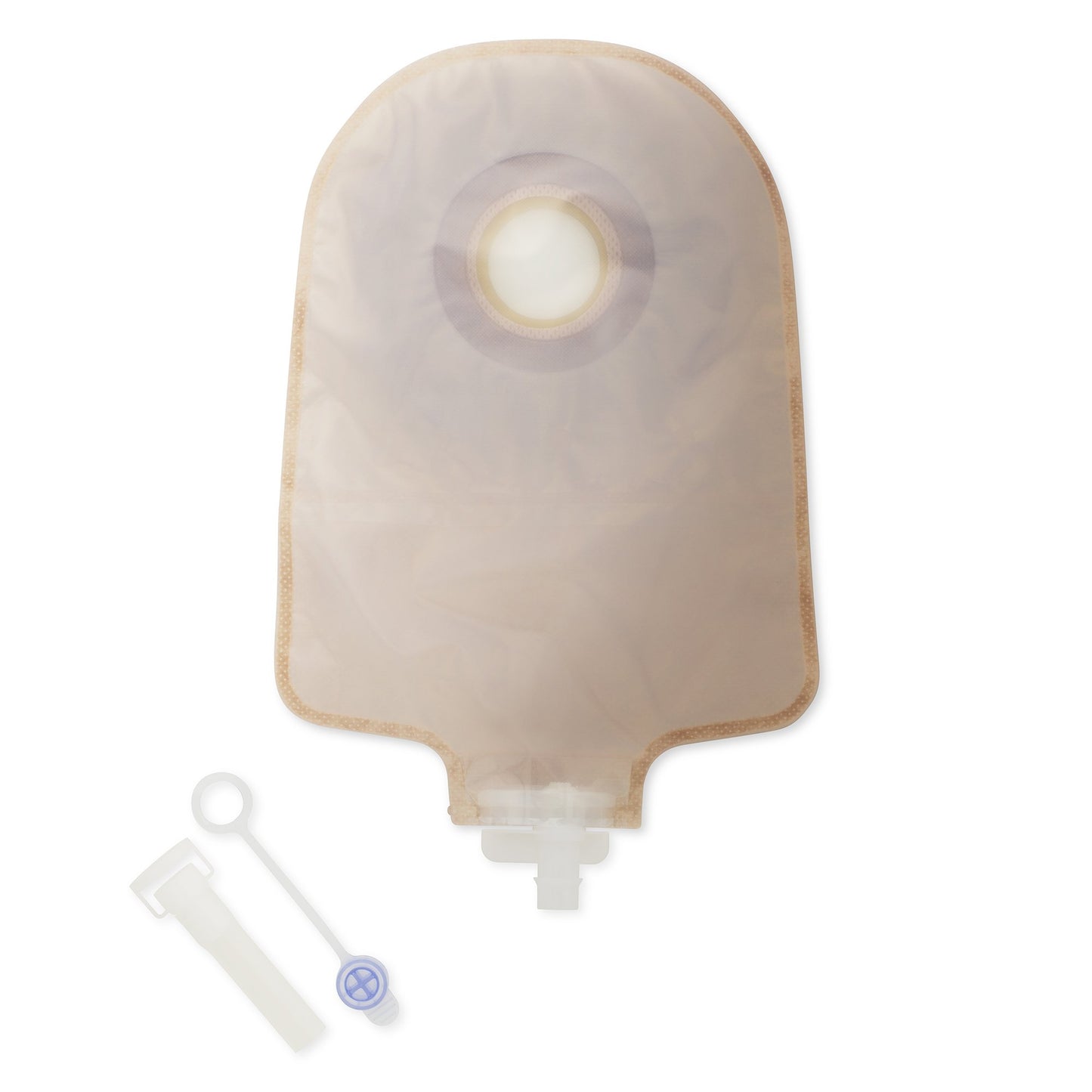 Premier™ Urostomy Pouch One-Piece System 9 Inch Length Flat, Pre-Cut 1-1/2 Inch Stoma Drainable (304038_BX)