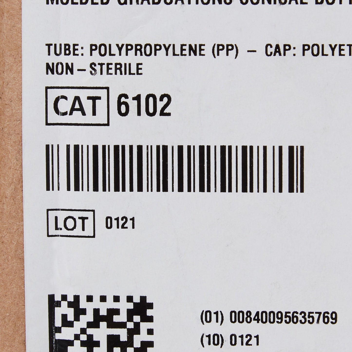 Globe® Scientific Storage and/or Transport Tube Plain 10 mL Screw Cap Polypropylene Tube (486546_CS)