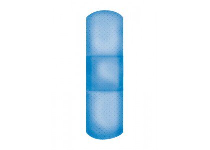 American® White Cross Metal Detectable Adhesive Strip 1 X 3 Inch Fabric Rectangle Blue Sterile (1094539_CS)