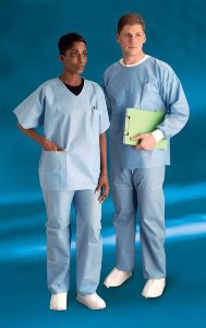 Cardinal Scrub Pants Straight Leg Large Blue Unisex (874010_CS)
