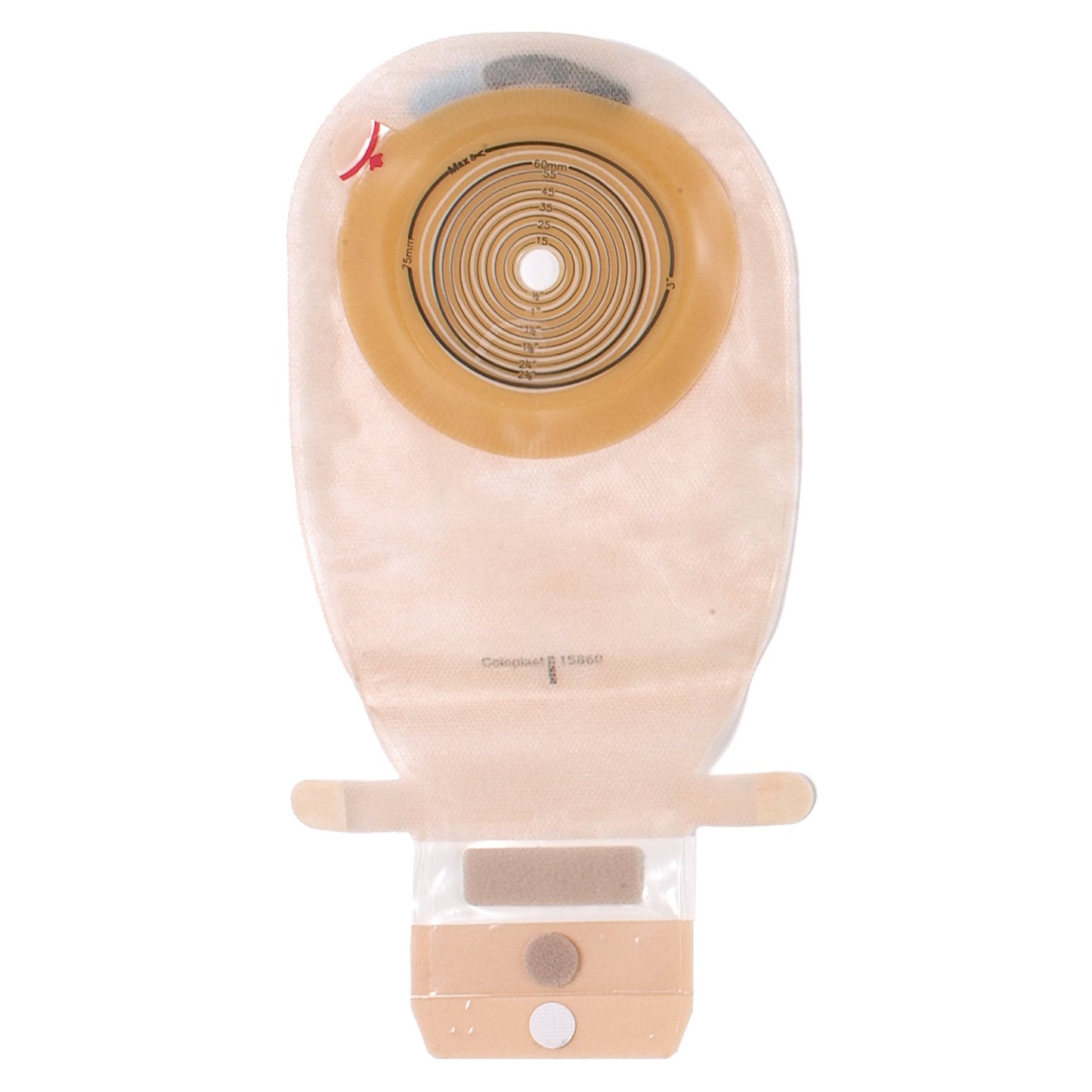 Assura® Colostomy Pouch One-Piece System 11-1/2 Inch Length Flat, Trim to Fit 3/8 to 2-3/4 Inch Stoma Drainable (550847_BX)