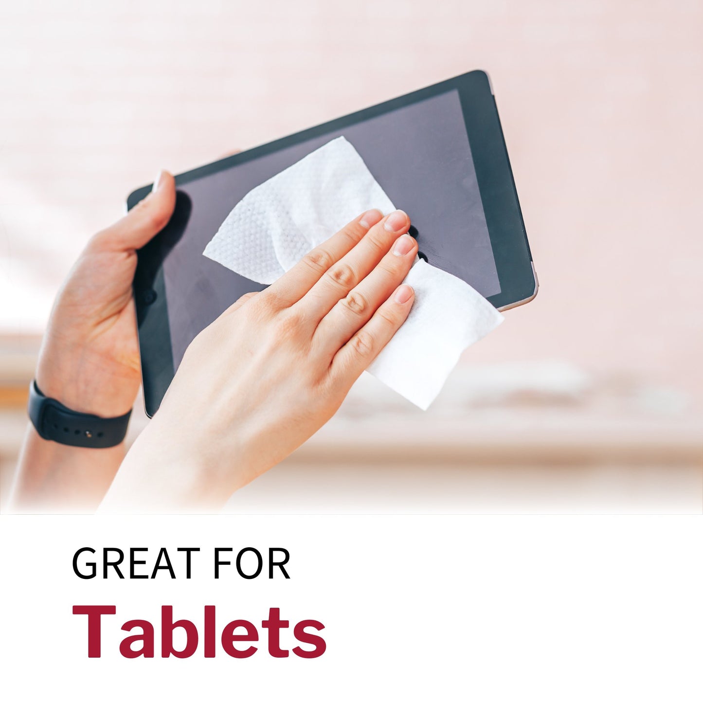 Easy Screen® Surface Cleaner Premoistened Alcohol Based Manual Pull Wipe 70 Count Canister Alcohol Scent NonSterile (1011705_CS)