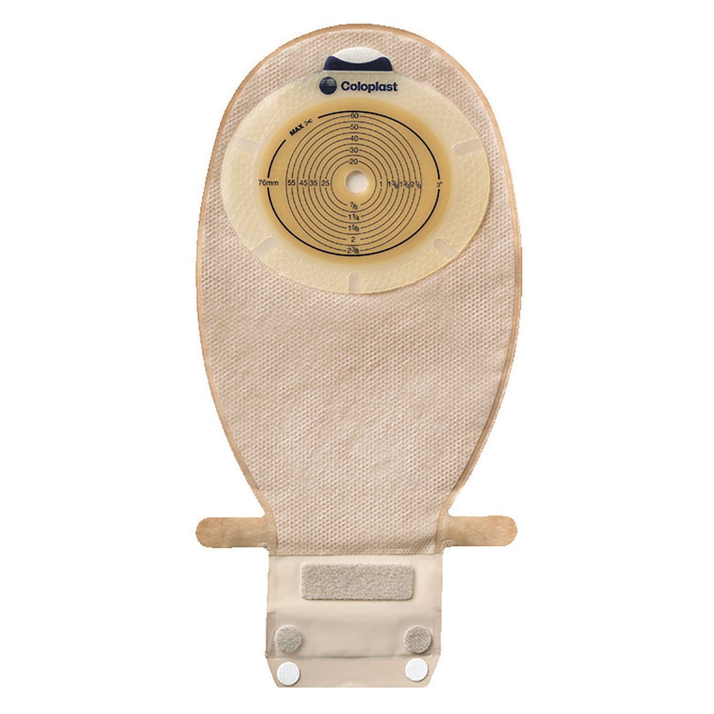 SenSura® EasiClose™ Ostomy Pouch One-Piece System 11-1/2 Inch Length, Maxi Flat, Pre-Cut 1 Inch Stoma Drainable (586185_BX)