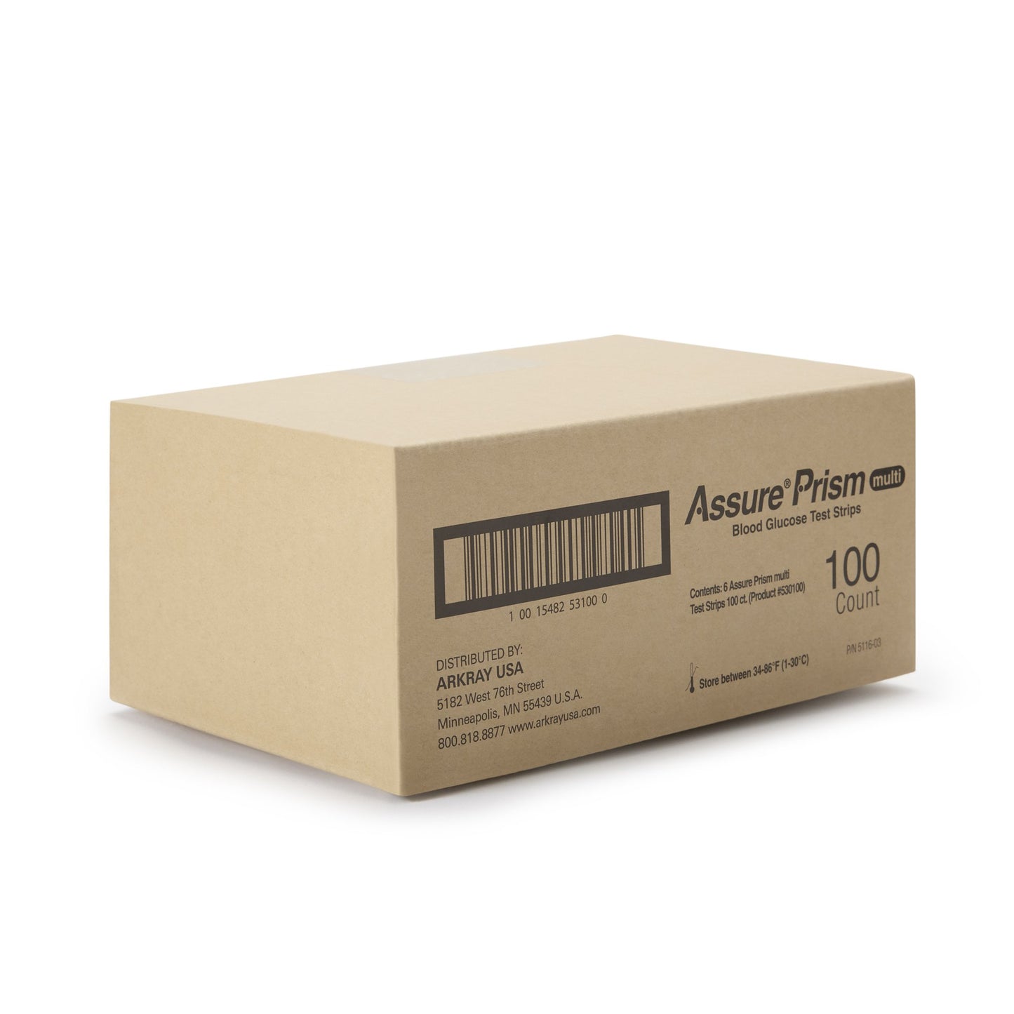 Assure® Blood Glucose Test Strips 100 Strips per Pack (942354_BX)