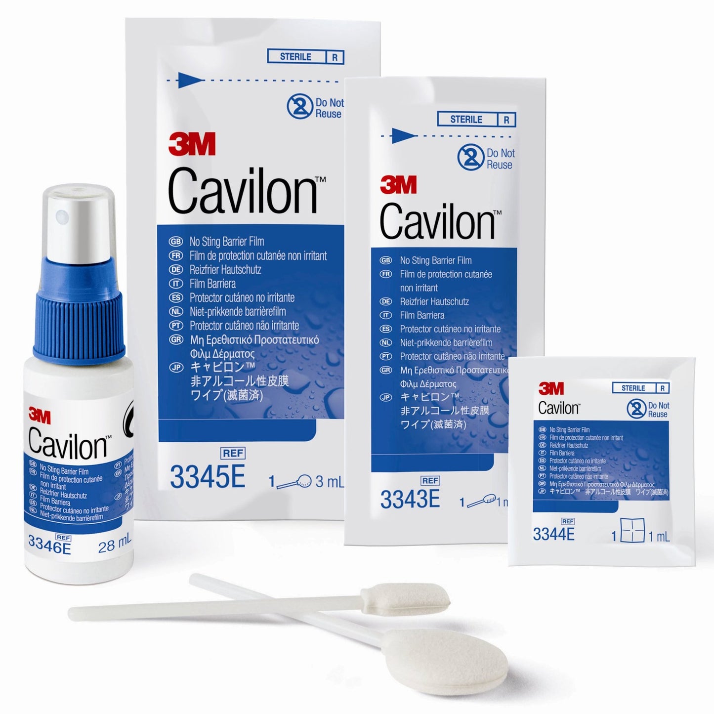 3M™ Cavilon™ No Sting Skin Barrier Wipe 35 to 65% Strength Hexamethyldisiloxane / Isooctane / Acrylate Terpolymer / Polyphenylmethylsiloxane Individual Packet Sterile (1050201_BX)