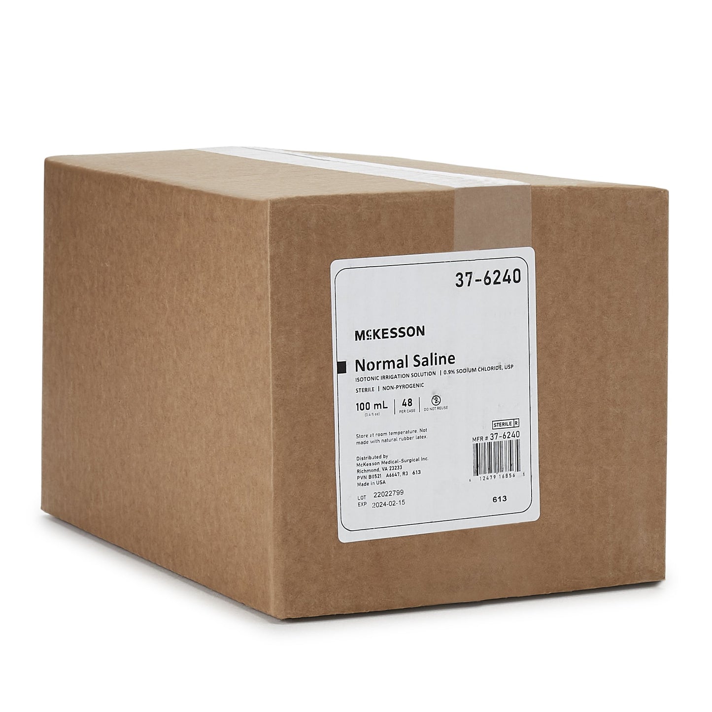 McKesson Irrigation Solution - OTC 0.9% Sodium Chloride Not for Injection Bottle, Screw Top 100 mL (560284_CS)