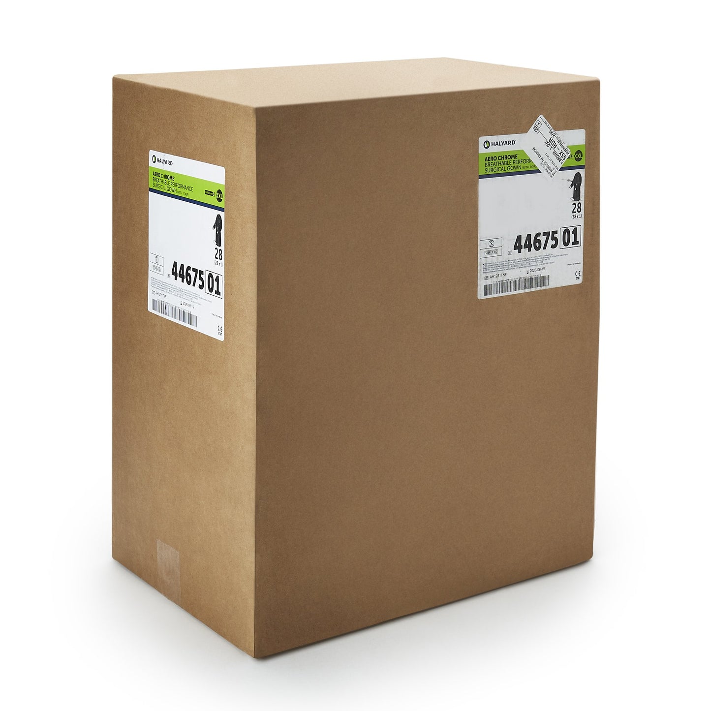 Aero Chrome Surgical Gown with Towel 2X-Large Silver Sterile AAMI Level 4 Disposable (1059356_CS)