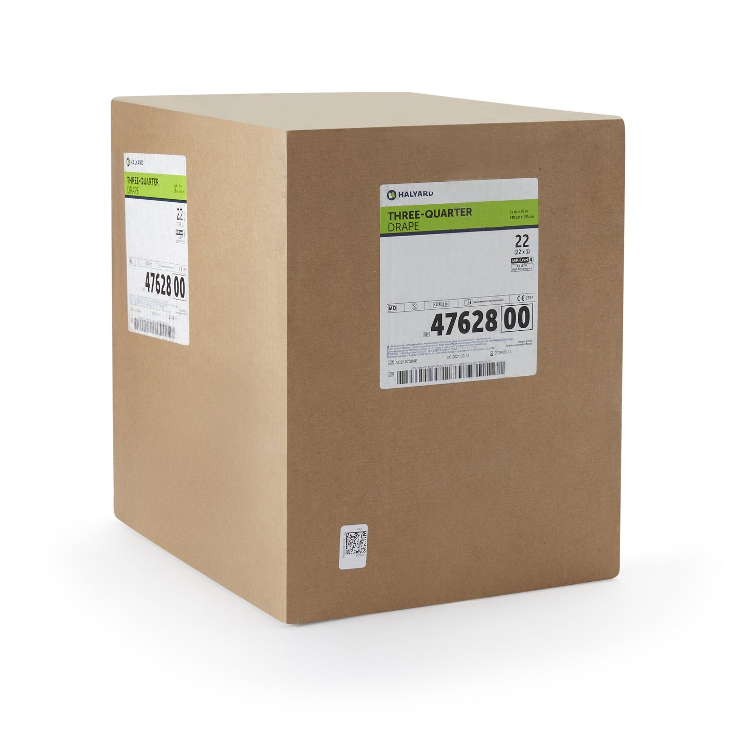 Halyard General Purpose Drape Three-Quarter Drape 55 W X 76 L Inch Sterile (1164354_CS)