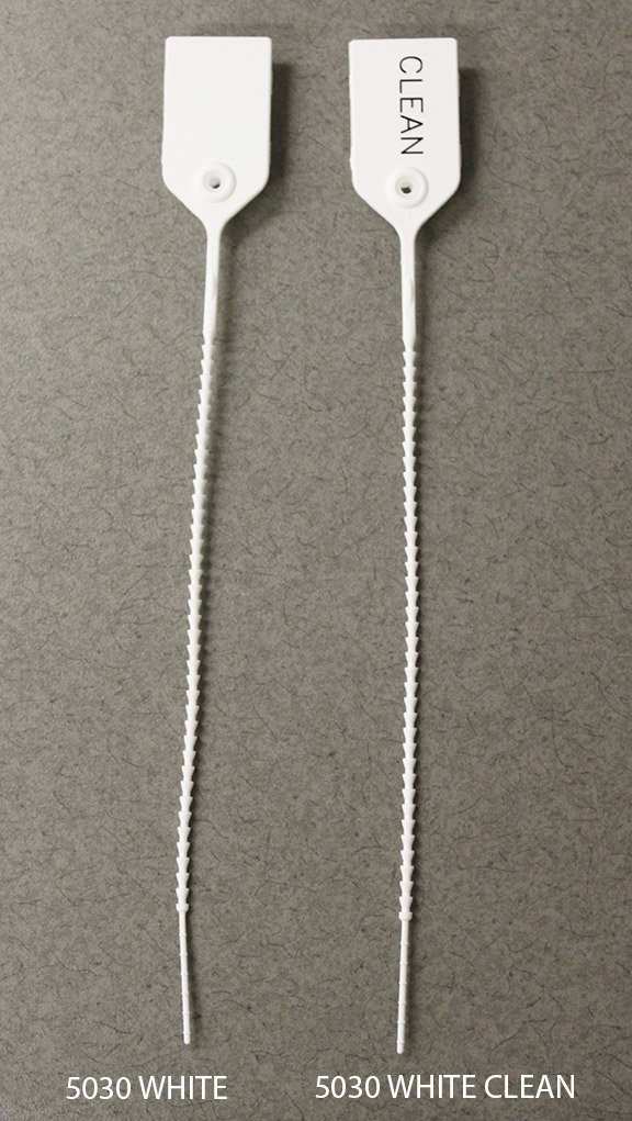 Pull-Tight Loks Tamper Evident Seal UnNumbered White Plastic 9 Inch (705516_PK)