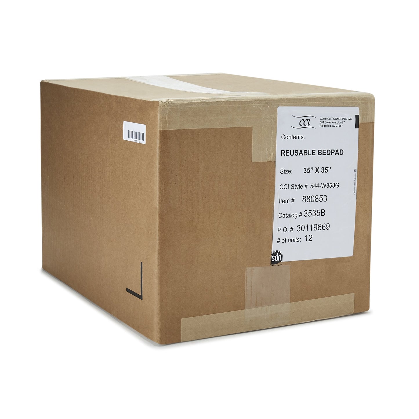 Comfort Concepts Reusable Underpad 35 X 35 Inch Polyester / Rayon Heavy Absorbency (880853_DZ)