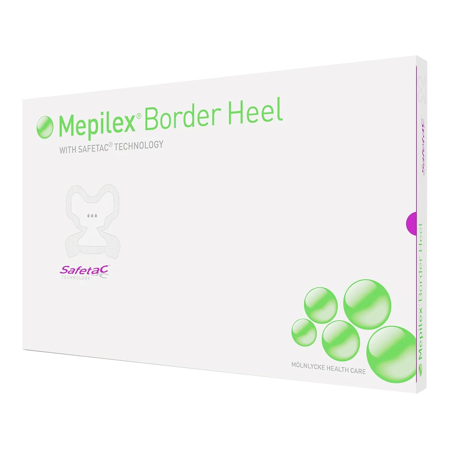 Mepilex® Border Heel Foam Dressing 8-3/5 X 9 Inch With Border Film Backing Silicone Adhesive Heel Sterile (1061939_CS)