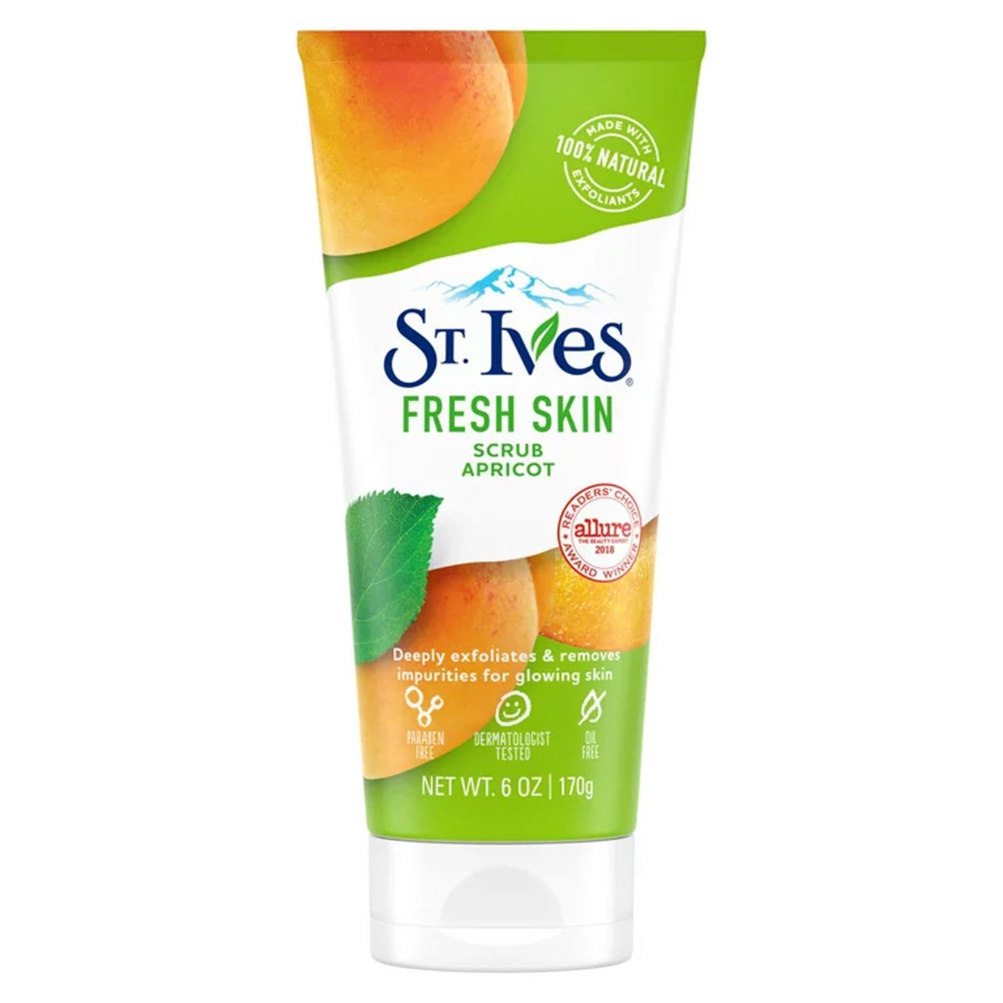St. Ives® Fresh Skin Facial Cleanser Scrub 6 oz. Tube Apricot Scent (1230891_EA)