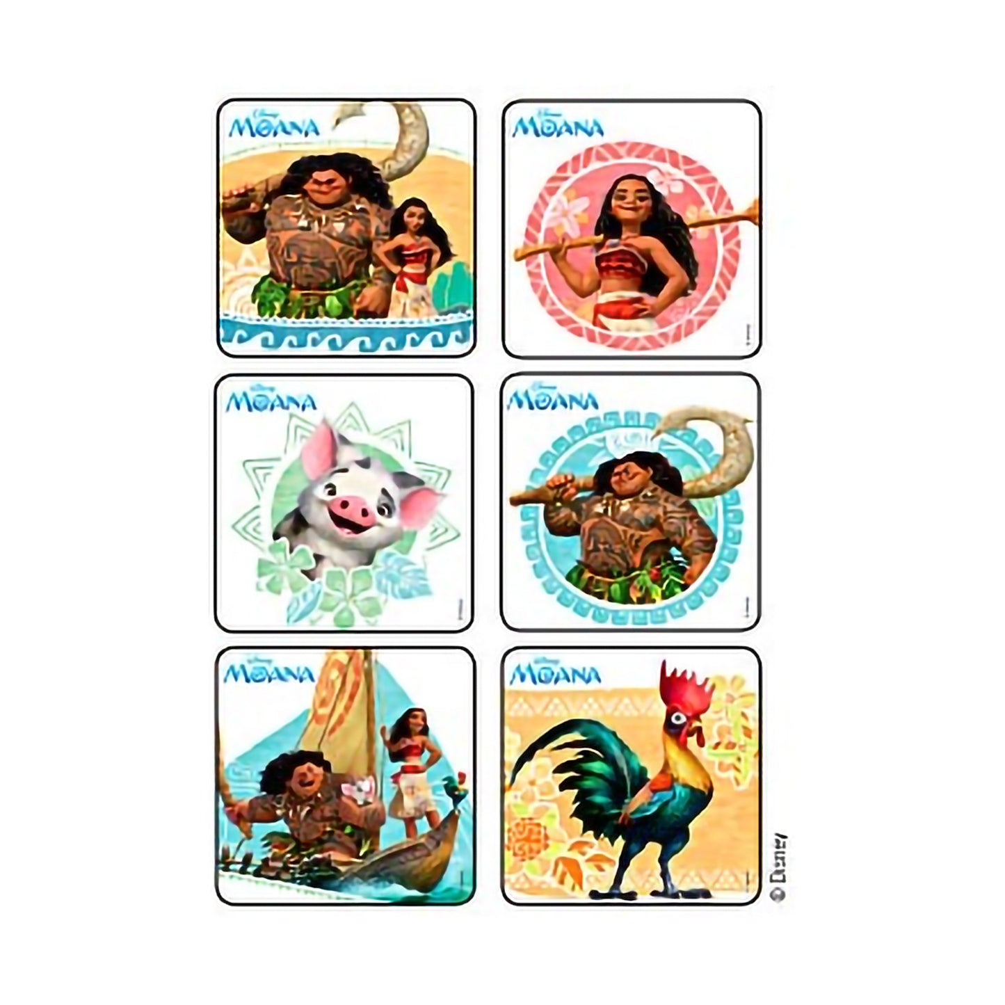 Disney® 75 per Roll Moana Sticker 2-1/2 Inch (1052985_RL)