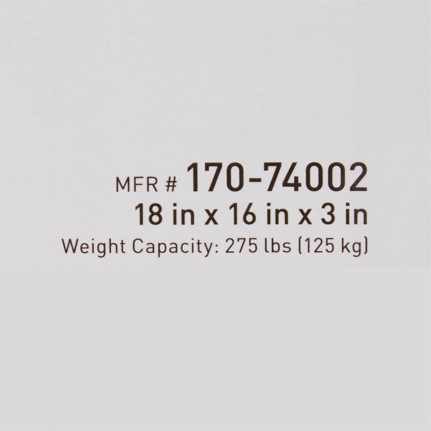 McKesson Seat Cushion 18 W X 16 L X 3 D Inch Foam / Gel (1065574_CS)