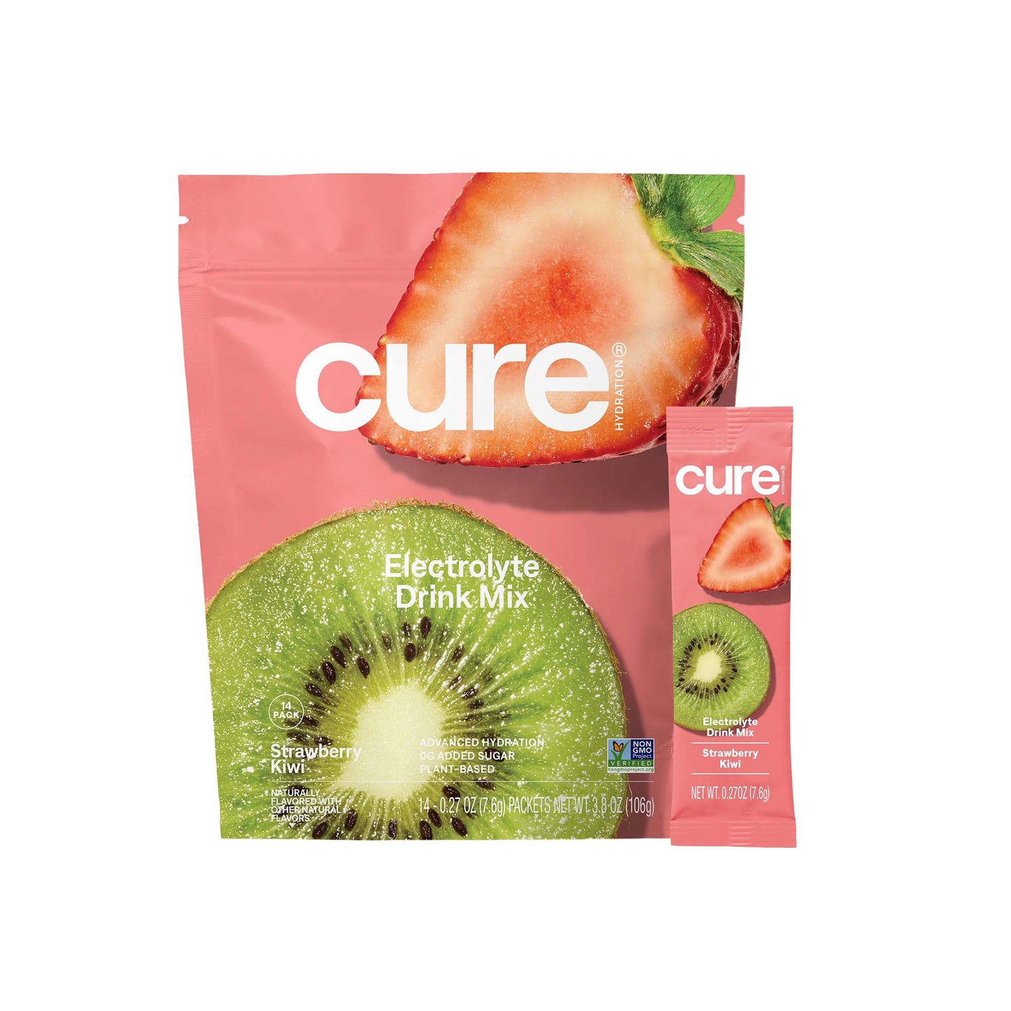 Cure® Oral Electrolyte Solution Strawberry Kiwi Flavor 7.6 Gram Electrolyte (1256711_CS)