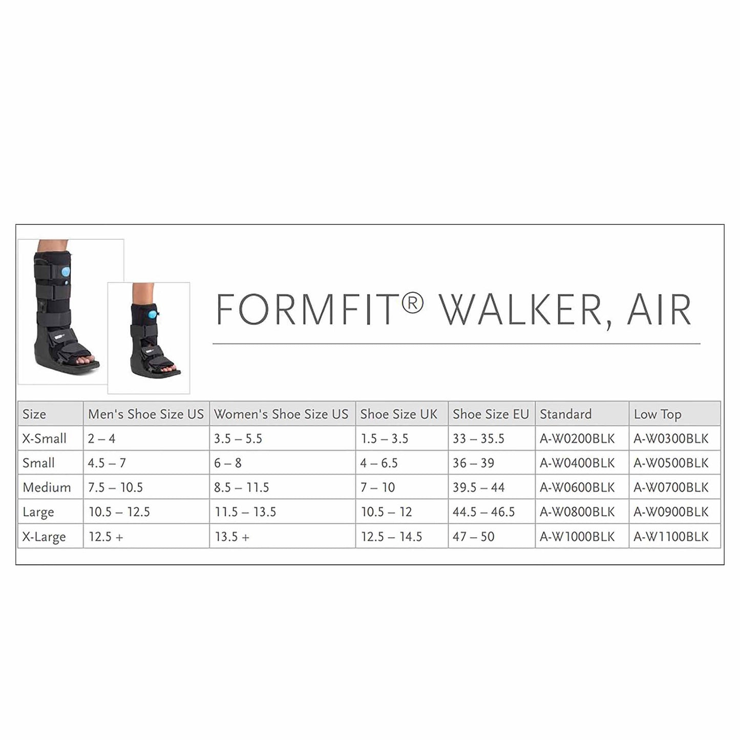 Formfit® Walker Air Air Walker Boot Pneumatic Adult Medium Short (816762_EA)