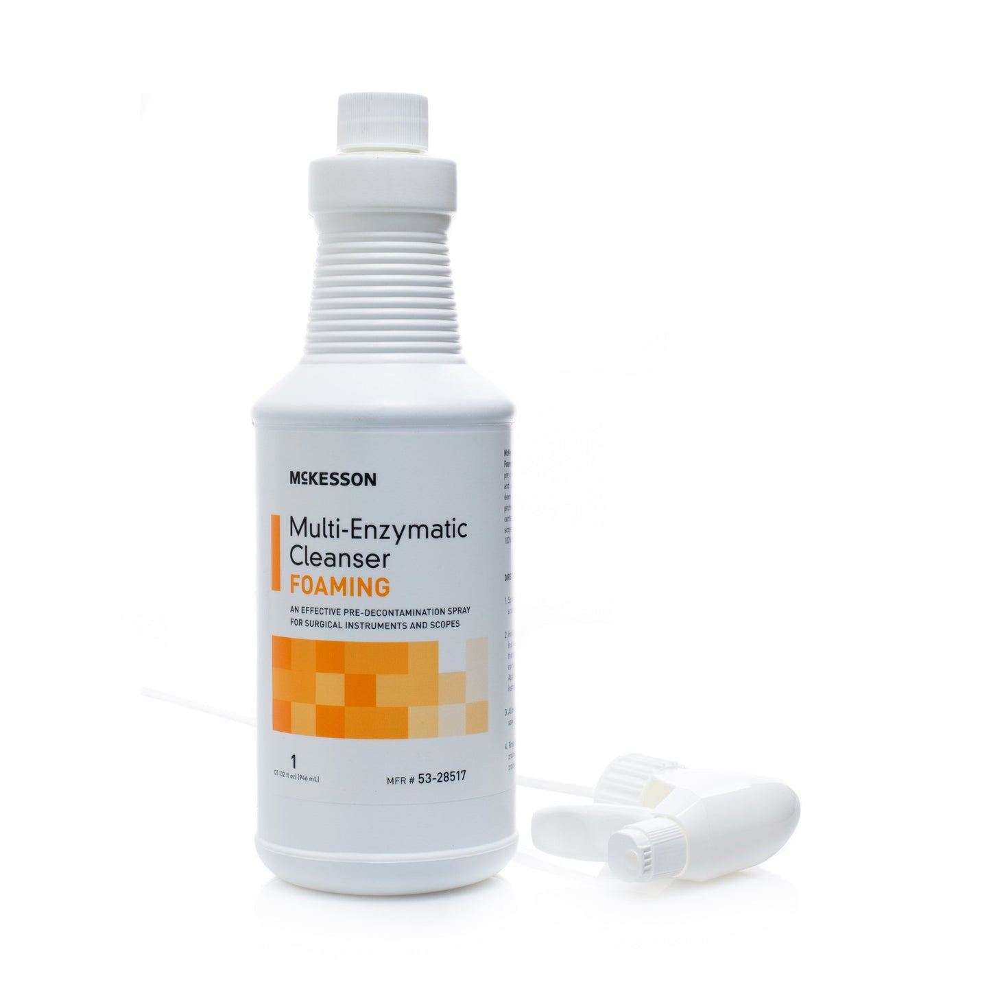 McKesson Multi-Enzymatic Instrument Detergent Foam RTU 1 Quart Bottle Fresh Rain Scent (484479_EA)