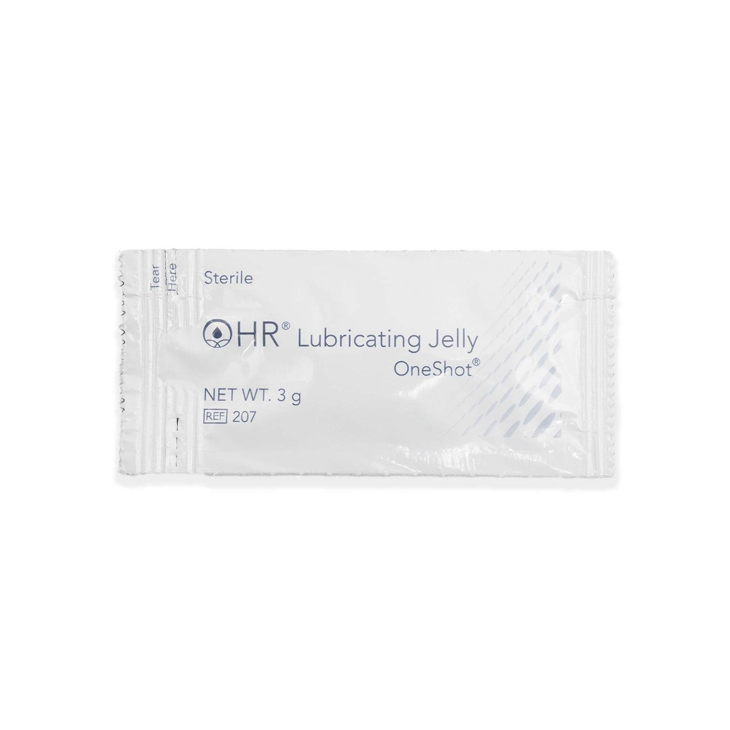 HR® One Shot® Lubricating Jelly 3 Gram Individual Packet Sterile (869212_BX)