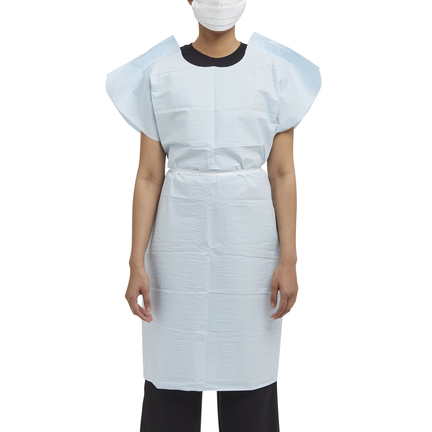 Graham Medical Products Patient Exam Gown Medium / Large Blue Disposable (171393_CS)