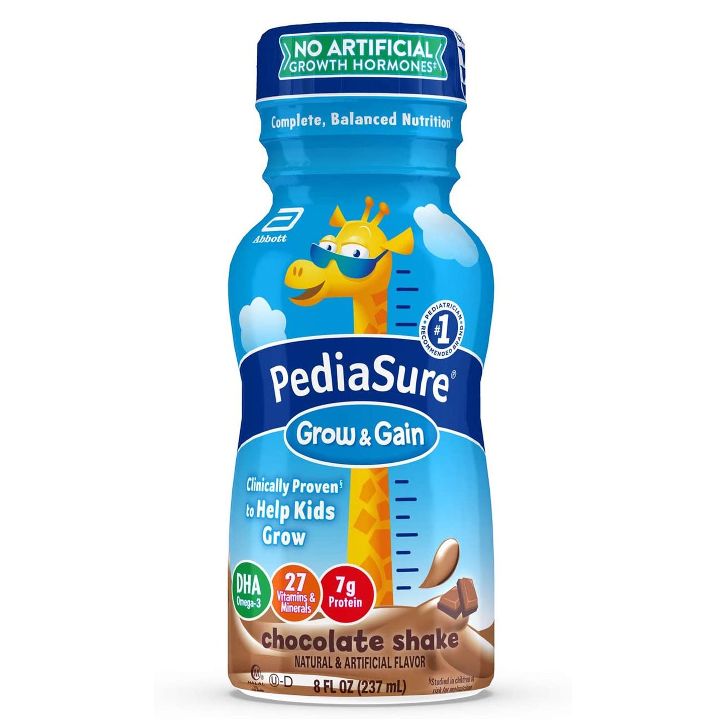 PediaSure® Grow & Gain Shake Pediatric Oral Supplement Chocolate Flavor 8 oz. Bottle Liquid Calories (649265_EA)