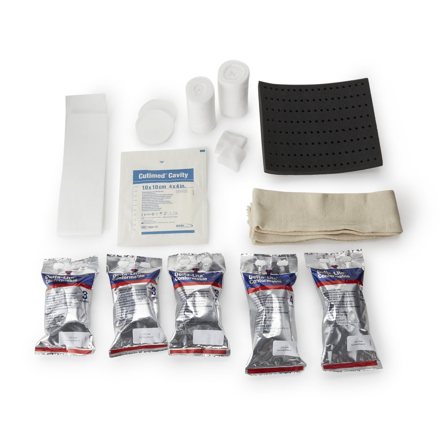 Cutimed® Off-Loader Select Total Contact Cast System Cotton / Elastic / Felt / Fiberglass / Foam / Plaster of Paris / Stockinette White (771736_KT)