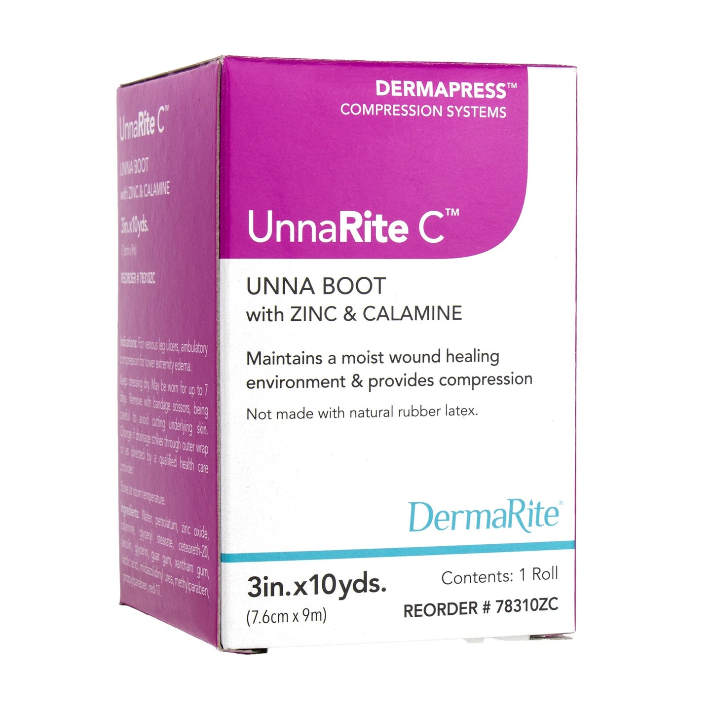 UnnaRite C™ Unna Boot Zinc Oxide / Calamine 3 Inch X 10 Yard (980207_BX)