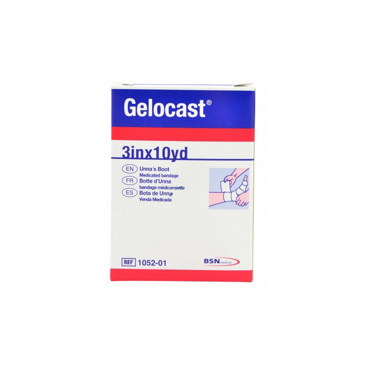 Gelocast® Unna Boot Zinc Oxide / Calamine 3 Inch X 10 Yard (46022_EA)