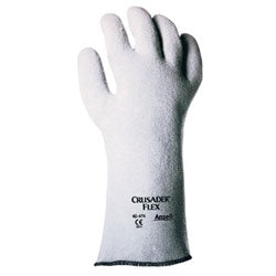 Ansell ActivArmr® 42-474 High Heat Gloves, Nitrile Coated, Non-Woven Felt, Light Gray Size 9 (012-42-474-9)