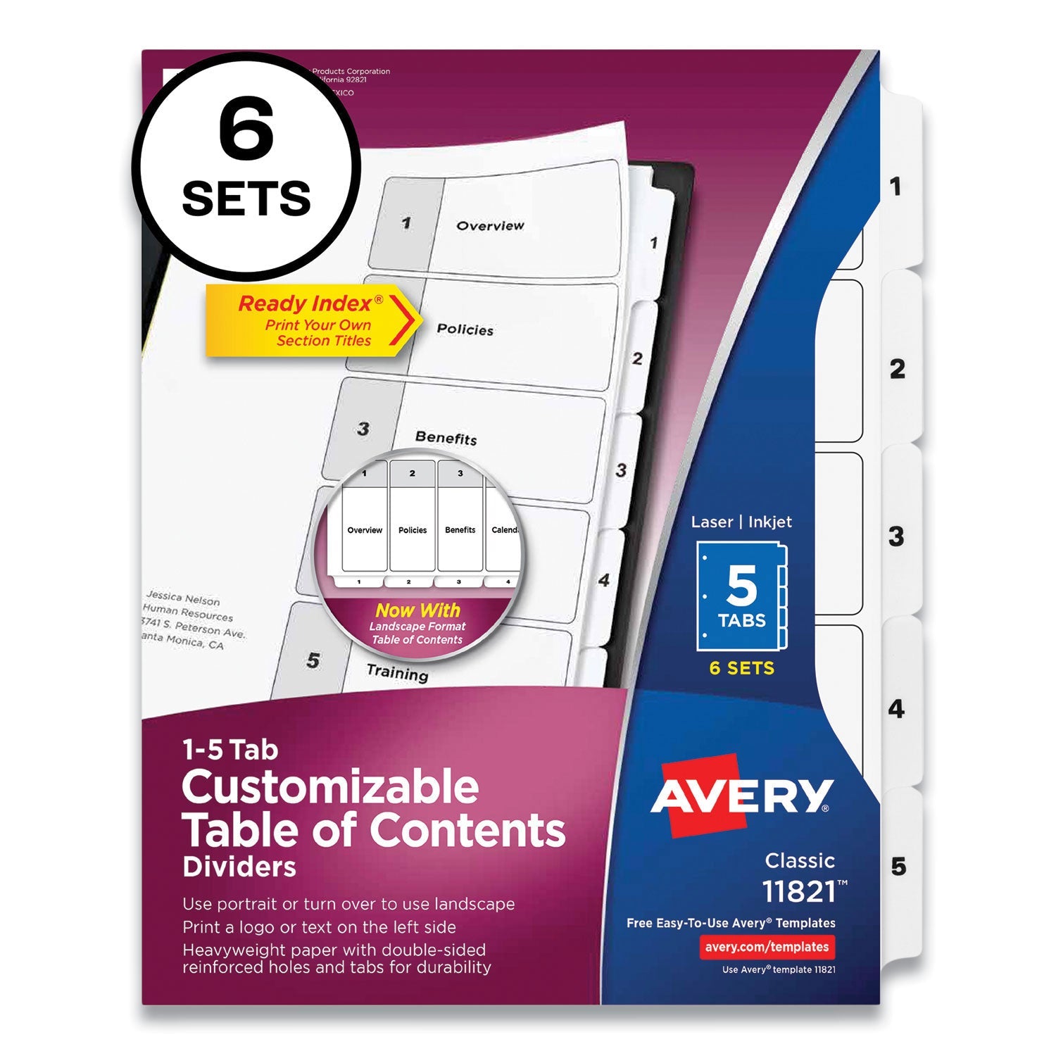 avery-customizable-table-of-contents-ready-index-black-and-white-dividers-num-ave24401350_1