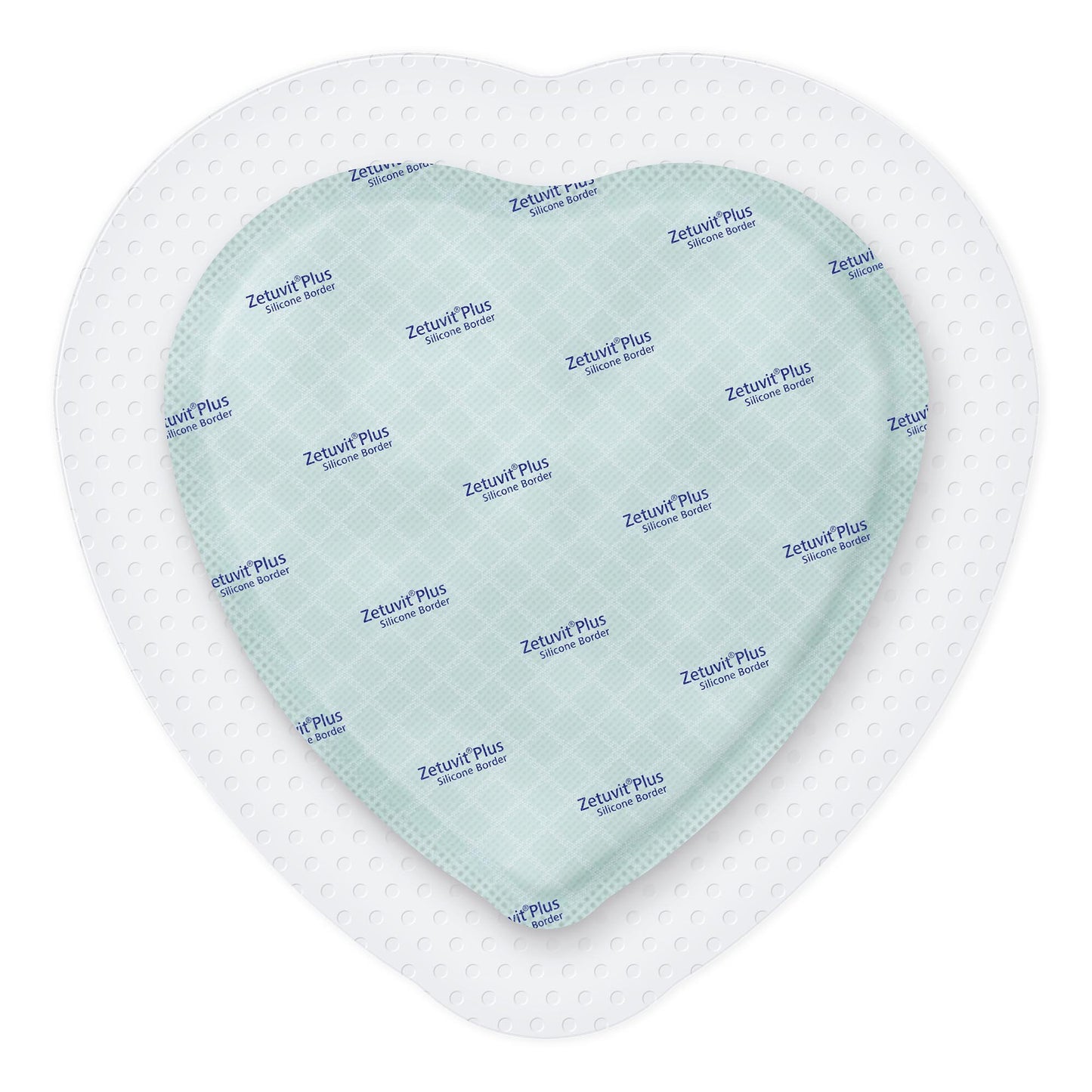 Zetuvit® Plus Silicone Border Super Absorbent Dressing Silicone Adhesive 7 X 7 Inch Sacral (1235830_BX)