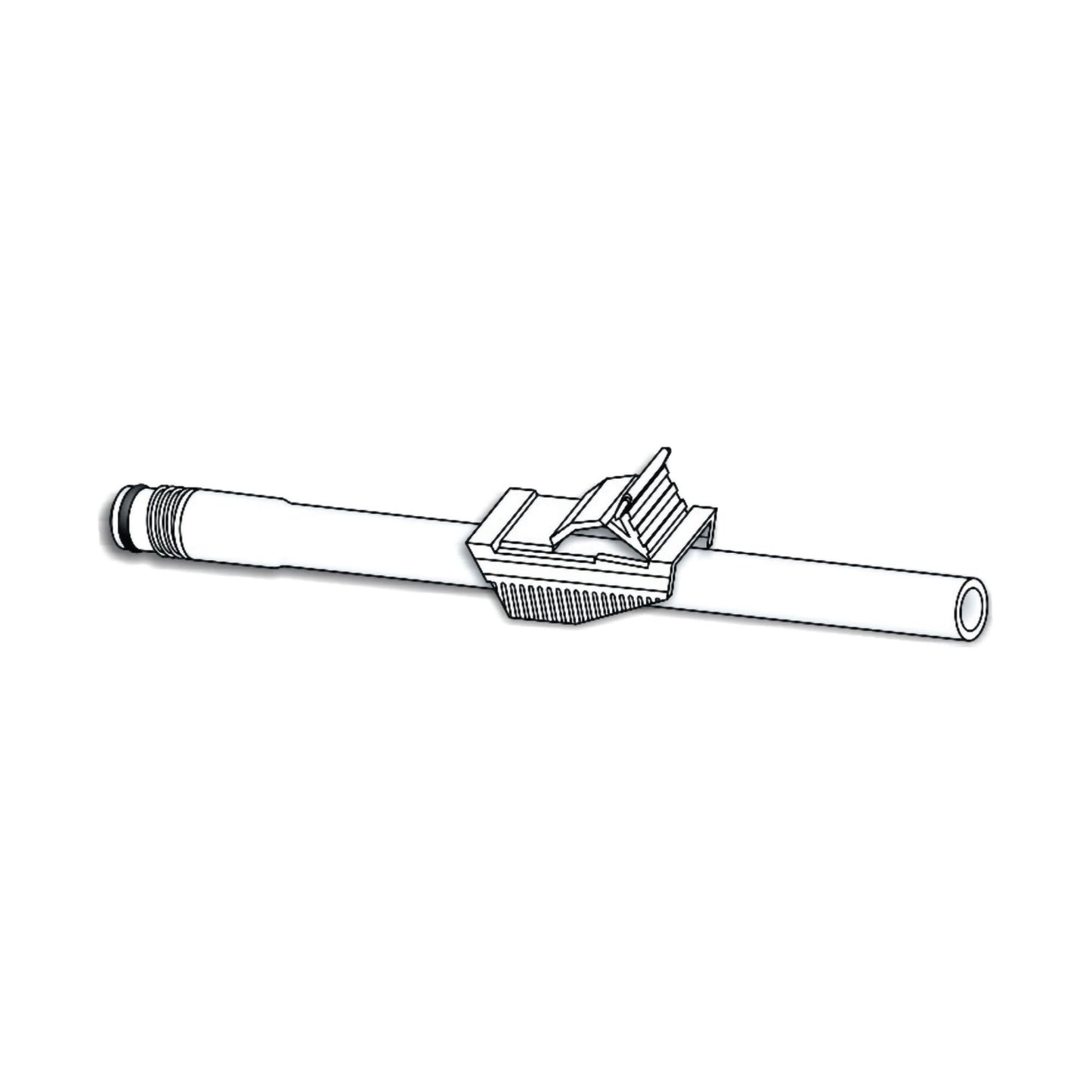 Urocare® Tube Clamp 2 Position, 1.63 x 0.75 x 0.81 Inch, White, Polypropylene- Polyester (1002630_EA)